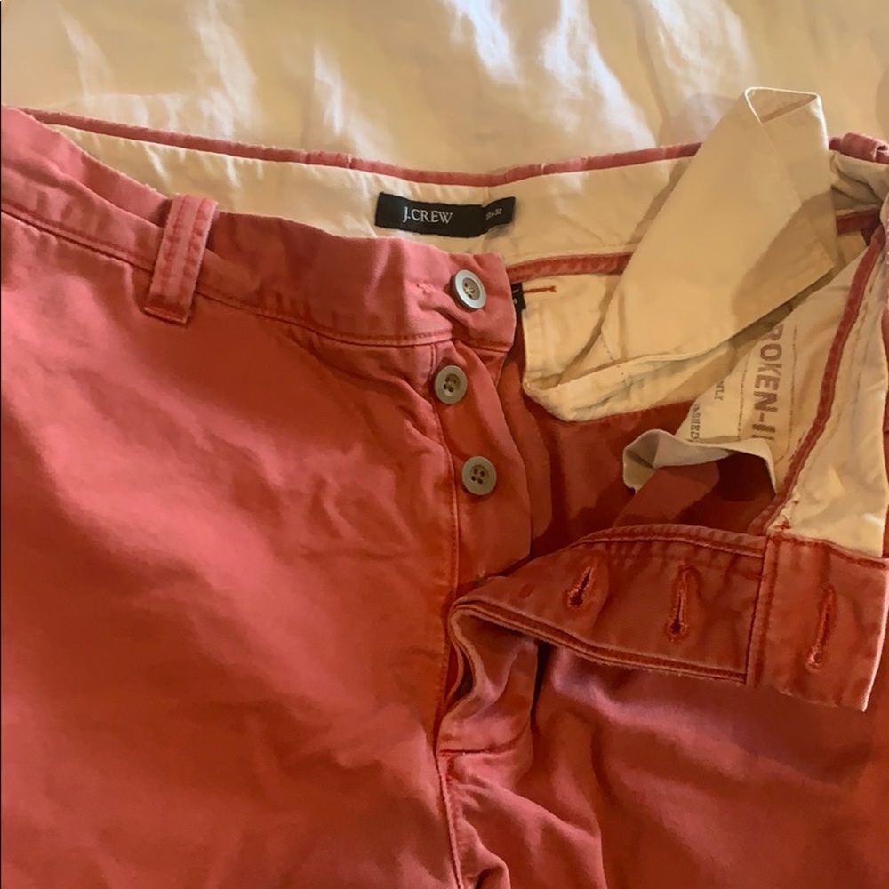 jcrew men’s red pants 33x32